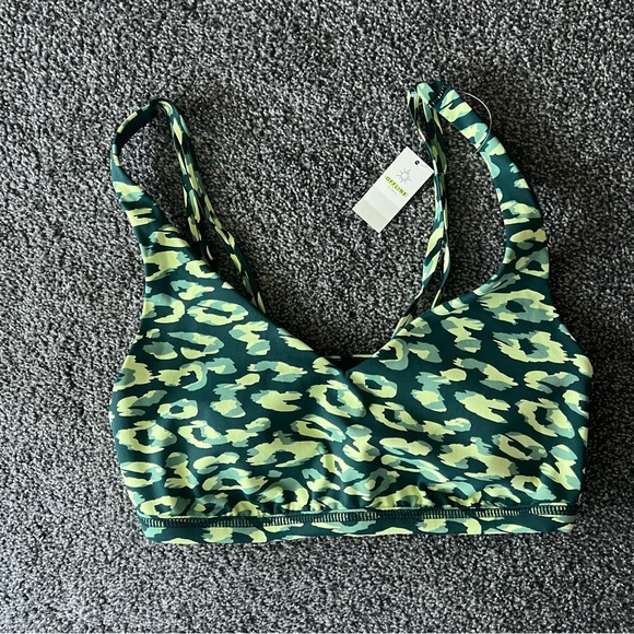 Offline Other - OFFLINE by Aerie Green Neon Leopard Sports Bra